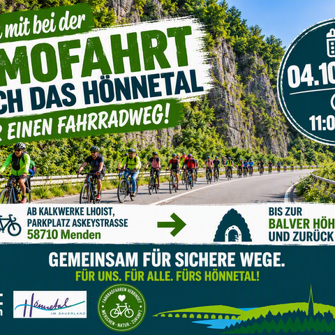Fahrraddemo Hönnetal 2026