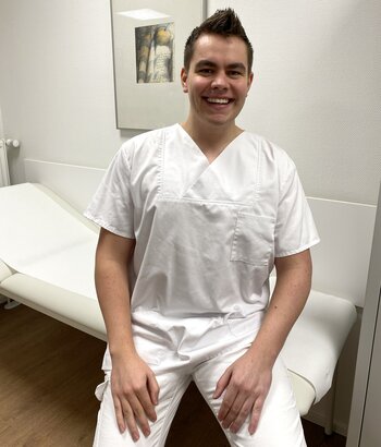 Alrik Neff ist zum wiederholten Mal als Praktikant im MVZ.