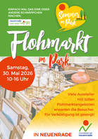 Plakat Flohmarkt im Park Plakat Flohmarkt im Park
