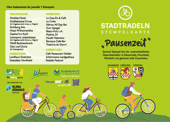 Wer vier verschiedene Stempel sammelt, nimmt an einer Verlosung teil.