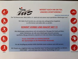Kennenlerntag TuS Neuenrade 1862/1905 e. V.