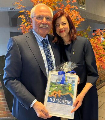 Bürgermeister Antonius Wiesemann und Oberbürgermeisterin Judith Sandner blickten auf 35 Jahre Städtepartnerschaft zurück.