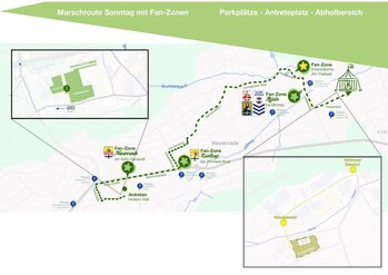 Das ist die Marschroute beim Kreisschützenfest am Sonntag durch Neuenrade.