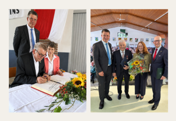 Josef Brockhagen (l.) erhält den Bürgerpreis 2026, Klaus Peter Sasse wurde mit dem Bundesverdienstkreuz ausgezeichnet.